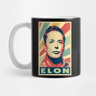 Elon Musk Vintage Colors Mug